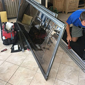 sliding glass door frame repair Pinecrest